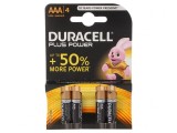 Baterii Alcaline AAA 1,5V Pachet 4 Bucăți, Duracell