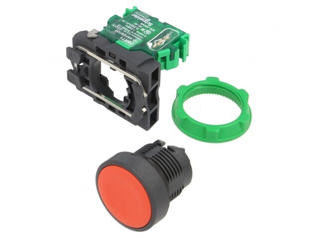 Comutator Acționat prin Apăsare 22mm Roșu
