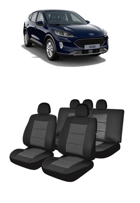 Set huse scaune dedicate FORD KUGA 2020-2021 (BANCHETA FRACTIONATA)