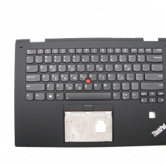 Carcasa superioara cu tastatura palmrest Laptop, Yoga X1 2nd Gen Type 20JD, 20JE, 20JF, 20JG, 01HY814, cu iluminare, layout GR (greaca)