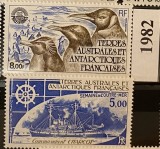 Teritoriul Sudic si Antarctic Francez (TAAF) 1982, An complet, serii MNH, Michel 167-168