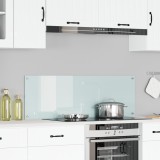 vidaXL Contrablat bucătărie alb 120x40x0.6 cm sticlă securizată