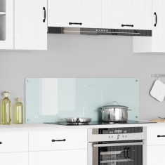 vidaXL Contrablat bucătărie alb 120x40x0.6 cm sticlă securizată