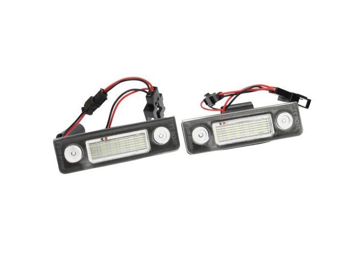 Set lampa numar SKODA OCTAVIA II (1Z5), 10.2008-12.2013 Combi; ROOMSTER/PRAKTIK (5J), 03.2009-04.2010, Stanga=Dreapta, LED; tuning;