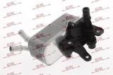 Radiator ulei BMW i3 2013-; cu conector pentru termostat, dimensiuni [mm] 70x168x55; 17117623685; 7623685; SRLine, aftermarket