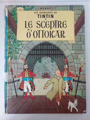 Les Aventures de Tintin - Le Sceptre D&amp;#039;Ottokar, Benzi desenate Lb.Franceza 1966 foto