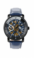 Ceas skeleton barbati automatic, business, elegant GOER BLUE G2120BL foto