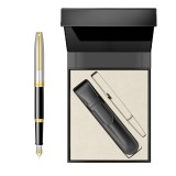 Stilou Sheaffer Sagaris Black&amp;Chrome GT cu etui