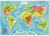 Puzzle 100 piese - Continentele lumii | Dodo