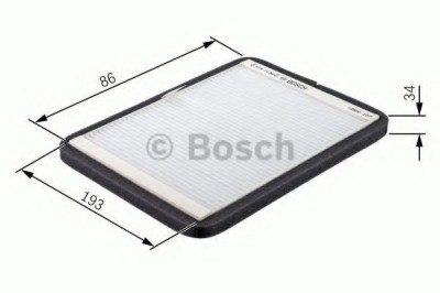 Filtru polen / aer habitaclu PEUGEOT EXPERT (224) (1995 - 2016) BOSCH 1 987 432 060 foto