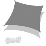 Panza pentru umbrela de exterior, Textil, 5 x 5 m, Gri