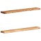 vidaXL Rafturi de perete 2 buc 100x20x3,5 cm Lemn masiv de salc&acirc;m 373627