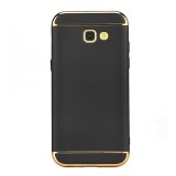 Husa Samsung Galaxy A5 2017 Luxury Black Plated, Protectie Socuri si Zgarieturi, Carcasa PC, Negru