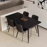 Cumpara ieftin Masa dining 601 1600x800x750 Marmura Negru mat