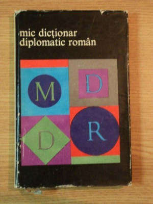 MIC DICTIONAR DIPLOMATIC ROMAN, 1967 foto