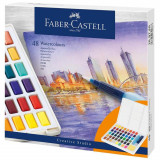 Cumpara ieftin Acuarele cu Pensula si Rezervor Apa Faber-Castell Creative Studio, 48 Culori, Culori Pictura, Faber Castell Acuarele, Acuarele Scoala, Culori pentru P