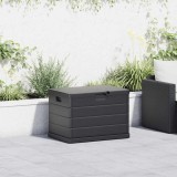 Cutie depozitare grădină antracit 77.5x54.5x53 cm plastic 170 L