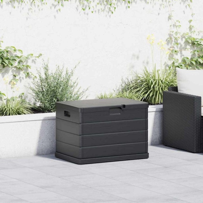 vidaXL Cutie depozitare grădină antracit 77.5x54.5x53 cm plastic 170 L