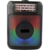 Boxa portabila cu lumini, led rgb, bluetooth, 15w, radio FM, AM, SW, acumulator