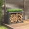 Suport busteni de exterior, gri, 108x52x74 cm, lemn masiv pin GartenMobel Dekor