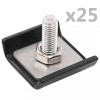VidaXL Conector grilaj din plasă, antracit, 25 seturi