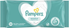 Servetele umede Pampers Sensitive, 52 buc foto