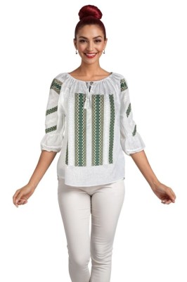 Bluza dama DEC alb/crem , marimea M foto