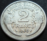 Cumpara ieftin Moneda istorica 2 FRANCI - FRANTA, anul 1946 * cod 1459, Europa, Aluminiu