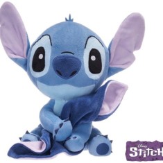 Jucarie de plus Baby Stitch cu paturica, Lilo &amp;amp; Stitch, Disney, 22 cm foto