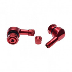 Set 2 valve demontabile roata moto, culoare rosu Cod Produs: MX_NEW ASOT418A