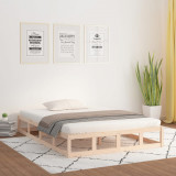 Cadru de pat, 140x190 cm, lemn masiv, vidaXL