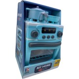 Jucarie aragaz cu touch MyHome, sunete, lumini, vase si alimente