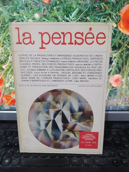 La Pensee revue du rationalisme moderne, Forțe productive... Paris oct 1979, 110