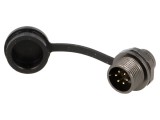 Soclu ST12 IP67 5A 125V pentru lipire 0,75mm2 -25&divide;85&deg;C
