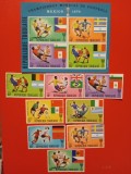 TOGO, FOTBAL - BLOC + SERIE COMPLETĂ MNH