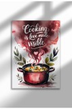 WK21|Artă murală &icirc;n acuarelă pentru bucătărie &ndash; Postere cu citate culinare fanteziste și calde | A4 (21 x 29.7 cm) - WK21