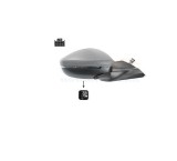Oglinda usa exterioara PEUGEOT 2008/e-2008, 11.2019-01.2024, partea dreapta, View Max, reglare electrica; grunduit; cu incalzire; sticla convexa; sti