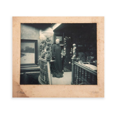 Regina Elisabeta &amp;icirc;n doliu, fotografie de mari dimensiuni, atelier Franz Mandy, cca. 1915 foto