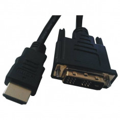 Cablu Mcab HDMI - DVI-D 5m Black foto