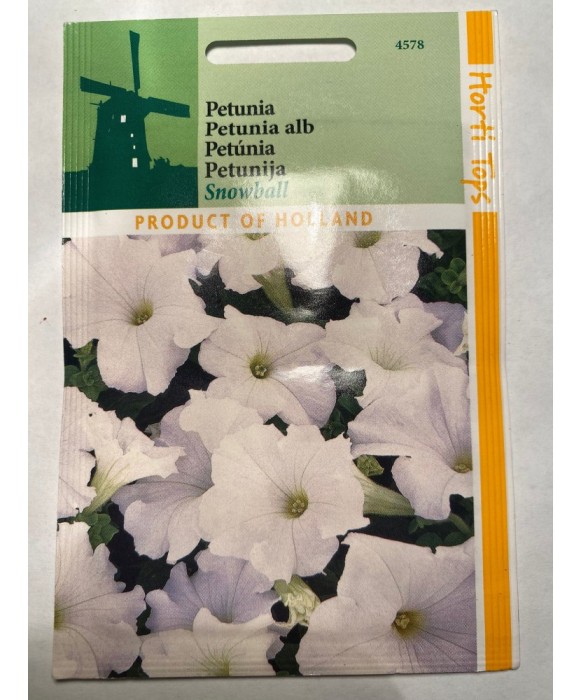 Seminte flori Petunia Nana Compacta Alb - Petunia Horti Tops 0,2 g.