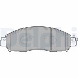 Set placute frana fata DELPHI, Nissan Np300 Navara Pick-Up (D23), 07.2014-; Renault Alaskan, 10.2016-, Fata; puntea fata; Sistem de franare : Tokico