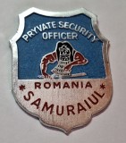 SAMURAIUL - Pryvate Security Officer - insigna paza de corp - body-guard Romania
