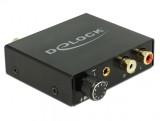 Convertor Digital Audio S/PDIF la analog RCA HD cu Headphone Amplifier, Delock 63972