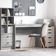 vidaXL Birou de Calculator Gri Sonoma MDF 100 x 40 x 76 cm Simplu