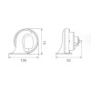 Claxon Electromagnetic, Tip Melc, 24V 3A Ton Jos 139030 60BK24.100.02K
