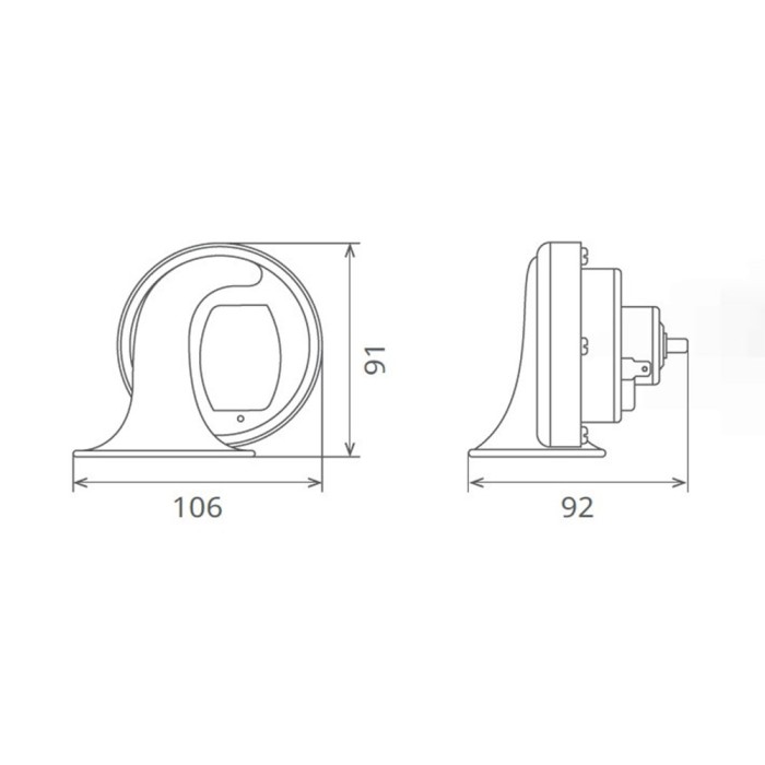 Claxon Electromagnetic, Tip Melc, 24v 3a Ton Jos Seger 60BK24.100.02K