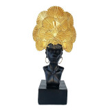 Cumpara ieftin Statueta decorativa, Femeie Africana, 27 cm, 538H