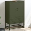 VidaXL Dulap &icirc;nalt, verde măsliniu, 68x39x111,5 cm, oțel 846612