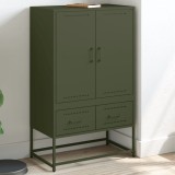 VidaXL Dulap &icirc;nalt, verde măsliniu, 68x39x111,5 cm, oțel