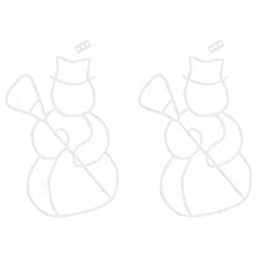 Gossi lumini craciun silueta de om zapada 2 buc 35 led-uri alb cald